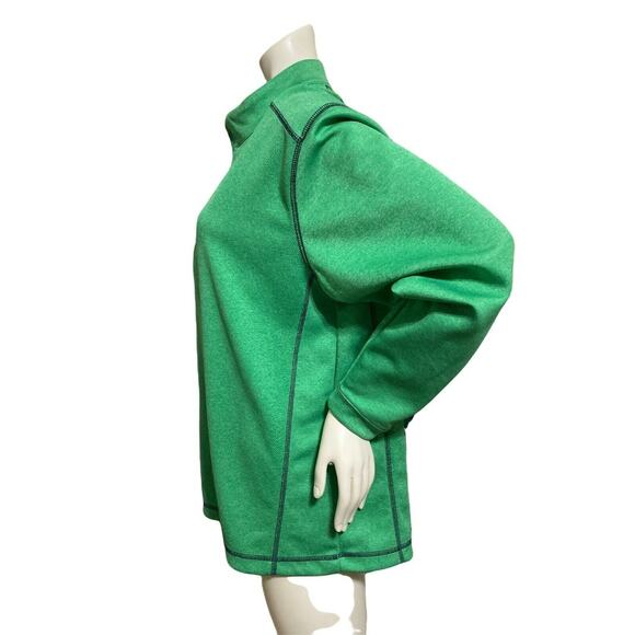 Pebble Beach Performance Light Green With Black Accent Stitching 1/4 Zip Pullove - Picture 2 of 4